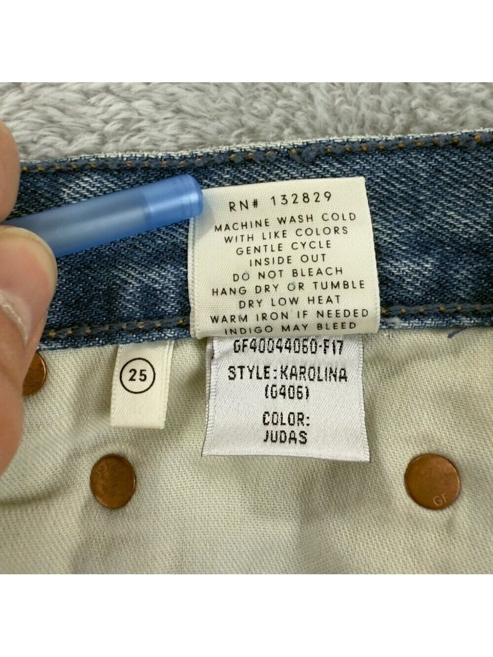 GRLFRND Karolina High Rise Skinny Jeans Size 25 - Picture 12 of 15